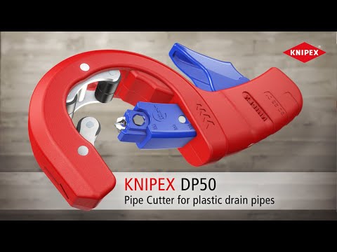 KNIPEX DP50 Pipe Cutter for plastic drain pipes (90 23 01 BK)