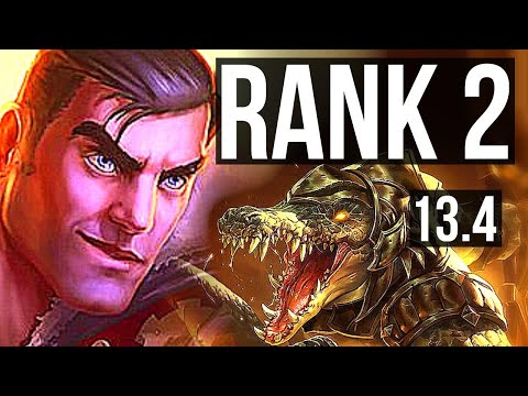 JAYCE vs RENEKTON (TOP) | Rank 2, Rank 1 Jayce, Dominating | KR Challenger | 13.4