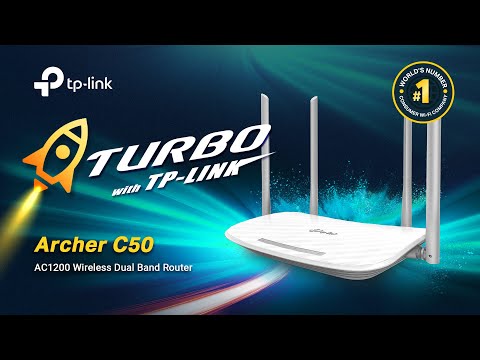 TP-LINK AC1200 dviejų juostų maršrutizatorius Archer C50 (Baltas) video