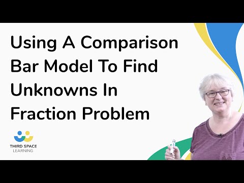 Using A Comparison Bar Model To Find Unknowns In Fraction Problem ...