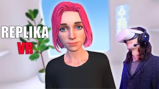 This AI Robot Girl Confessed to a CRIME in VR | Replika VR