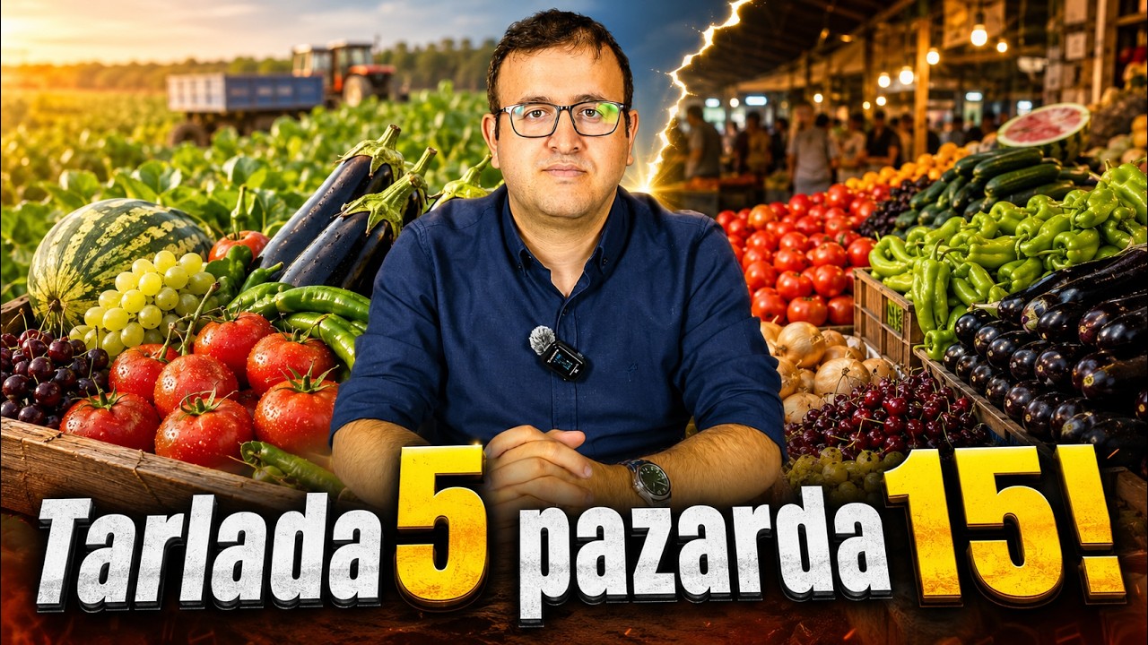 Tarlada 5 Lira Pazarda 15 Lira! Gıda fiyatları neden pahalı?