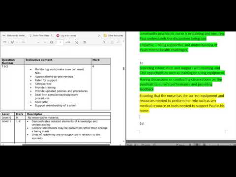 Unit 2: Working in care - Exam paper walkthrough - JUNE ‘23 PART 1 📝📝