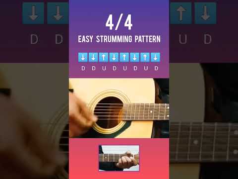 4/4 Guitar Strumming Pattern