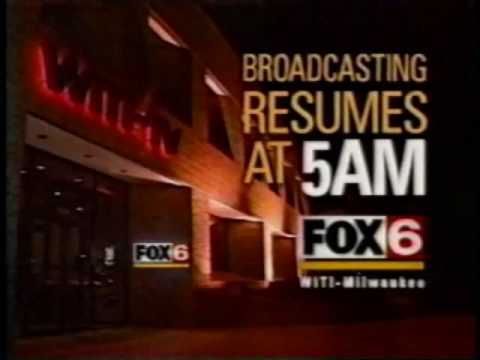 WITI TV Fox 6 Milwaukee Sign Off