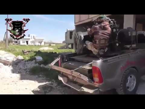 استهداف مقرات النظام برشاش 14.5 من قبل لواء أسود الإسلام ضمن معركة السيطرة على قرية جدية في ريف درعا