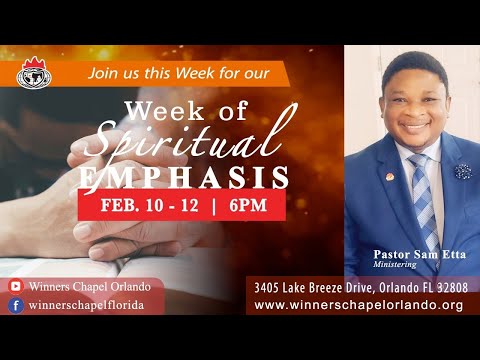 DAY 1  WEEK OF SPIRITUAL EMPHASIS 02/10/21