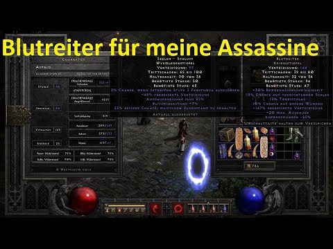 Diablo 2 Resurrected Assassine Akt 3 Alptraum Blutreiter endlich habe ich meine Blutreiter Stiefel