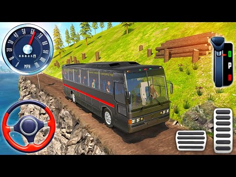 Offroad Bus Simulator 3D - Real Uphill Coach Bus Driving Game - Android Gameplay