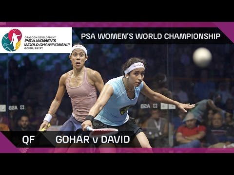 Squash: Gohar v David - PSA Women's World Championship QF Highlights