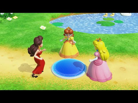 Super Mario Party Jamboree - Daisy vs Peach vs Rosalina vs Pauline - Mega Wiggler's Tree Party