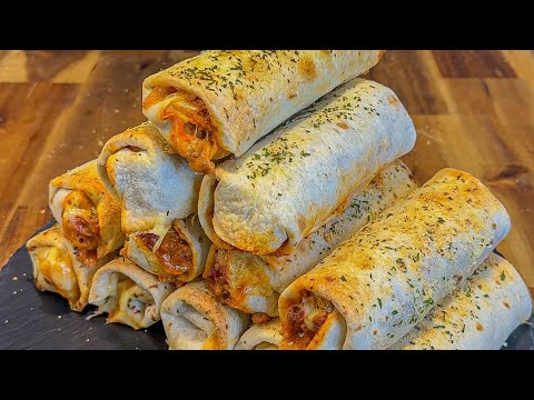 High Protein & Low Calorie Pepperoni Pizza Rolls 🍕 #mealprep #highprotein #easyrecipe #fatloss