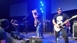 Josh Honea of The Persuaded performing with 3 Times Driven "Stand Up"