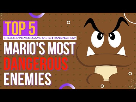 TOP 5 - Die tödlichsten Gegner von Super Mario || Videospiel-Sketch-Rankingshow