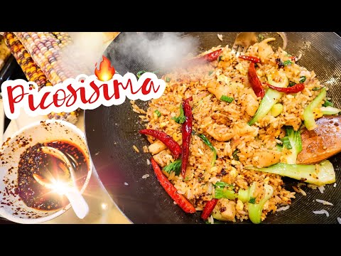 Arroz Frito de Pollo PICOSO 🔥🌶🍚 | Spicy Chicken Fried Rice || Fuego en La Cocina