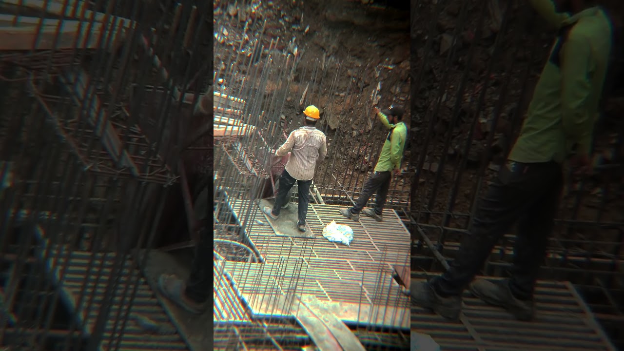 Workers rushing to pour concrete #foundation #building #workers #work #construction #wheelbarrow
