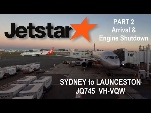 4K 60FPS - JETSTAR JQ745 ARRIVING LAUNCESTON
