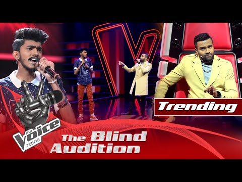 Udula Anuk | Raa Sihine Maa (රෑ සිහිනෙ මා) | Blind Auditions | The Voice Teens Sri Lanka
