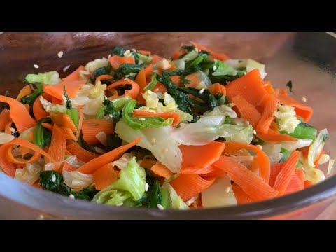 Green salads recipe || Healthy salads with lai patta, carrot & cabbage || Naga Kitchen