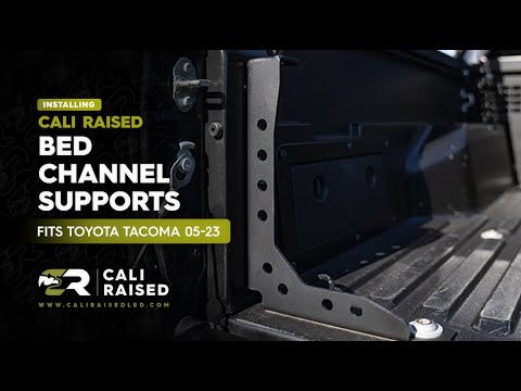 How to Install Bed Channel Supports and Stifferners for 2005-2023 Toyota Tacoma | Cali Raised