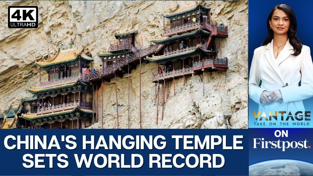 China's Ancient Hanging Temple Just Set A Guinness World Record | Vantage Shots
