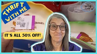 It's ALL 50% Off! Thrift With Me | Thrifting in Las Vegas