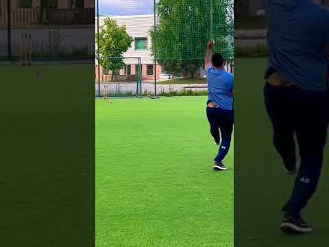 Trying the outswing                                             #cricket #cricketshorts  #bowling