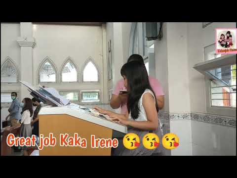 Kaka Irene Pertama Kali Main Keyboard Untuk Misa di Gereja, 14 February 2021