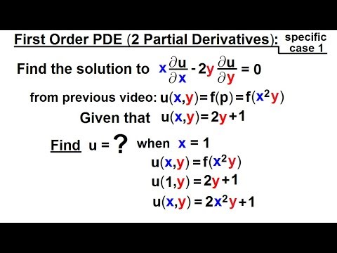 Math Partial Differential Eqn Ch 1 Introduction 1 of 42 What is a Partial Differential Eqn