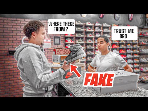 KID TRIES SELLING 3 FAKE SHOES!