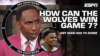 Stephen A. on how the Timberwolves can win Game 7: 'Make them FEAR your STAR!' | NBA Countdown Screenshot
