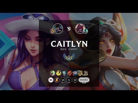 Caitlyn ADC vs Xayah - KR Challenger Patch 12.9
