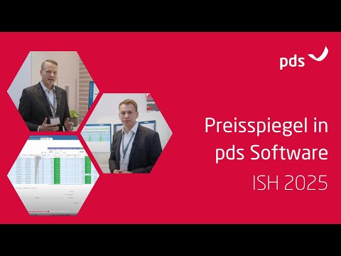 pds Preisspiegel: Preisangebote vergleichen mit pds Software | Vorstellung auf ISH 2025