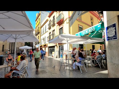 Seville's city center - Santa Catalina, Alfalfa and Setas - 4k Virtual Walking Tour, Spain 🇪🇸
