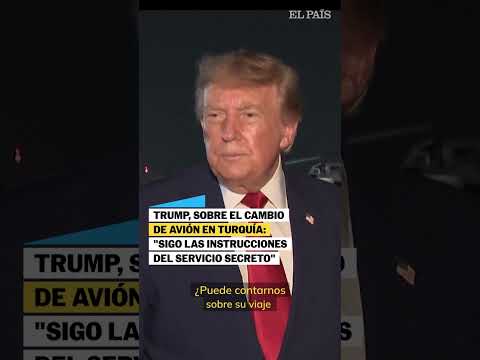 Trump habla sobre el cambio de avión en Turquía tras la cumbre de la OTAN #shorts
