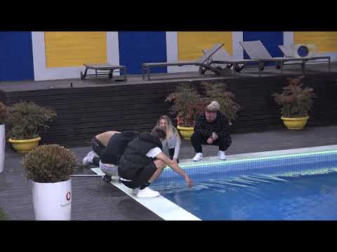 Beatrixit i bie byrzylyku në pishinë, banorët përpiqen ta marrin - Big Brother Albania Vip