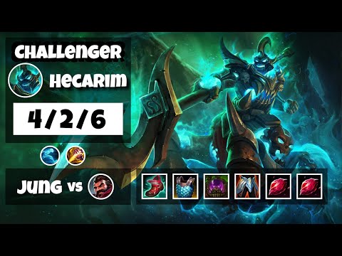 Hecarim vs Graves EU Challenger JUNGLE (4/2/6) - v11.8