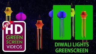 diwali lights green screen video  happy diwali  �