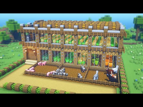 Insanely EPIC Minecraft Greenhouse Build!