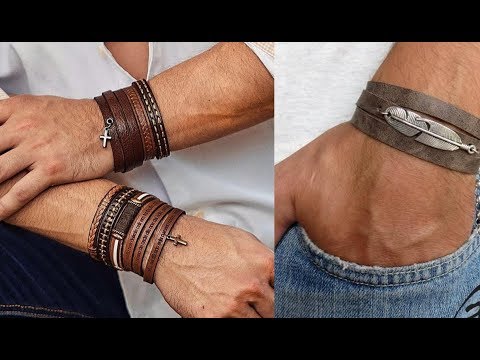 Leather Bracelet for Men, Mens Bracelet, Leather Bracelet Boyfriend, Luxury Bracelet Men, Leather Bracelet Black, Leather Bracelet for Him