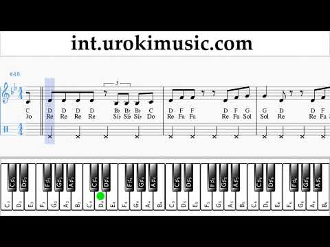 Piano lessons (right hand) CNCO, Prince Royce - Llegaste Tú Sheet Music Tutorial um-a703