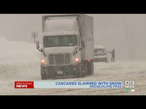 Stevens Pass shut down after heavy snow downs trees