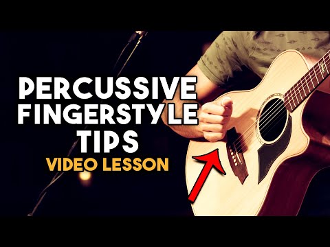How to Play Percussive Fingerstyle in Standard Tuning on Acoustic Guitar