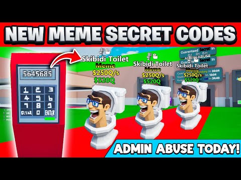 *SPAWN* Skibidi Toilet SECRET CODES in Fortnite Steal The Brainrot Admin Abuse! (New Secret Codes)