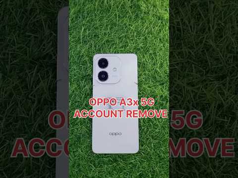 How To Remove Gmail Account From OPPO A3X 5G ⚡ How To Remove Google Account In Android 🔥🔥 #shorts