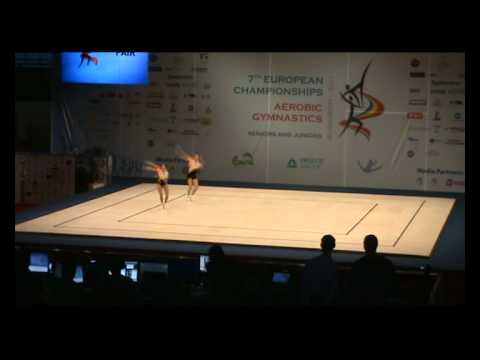 EM 2011 Sports Aerobics  RUSSIA 1 Amosenok Polina Dzhanazyan Garsevan