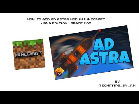 HOW TO ADD AD ASTRA MOD IN MINECRAFT JAVA EDITION !SPACE MOD