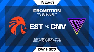 Download the video "EST vs CNV | Play In - LTA North Promotion Tournament | Bo5"