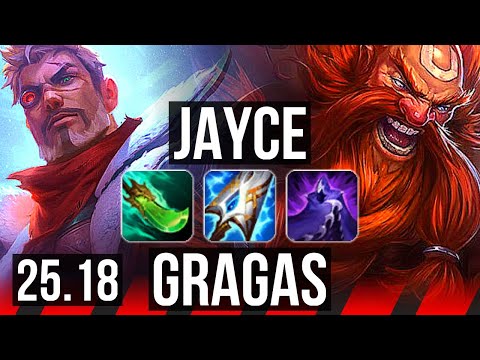 JAYCE vs GRAGAS (TOP) | 8/1/10, 500+ games | KR Master | 25.18