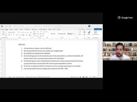 D. MERCANTIL II - CLASE 1 -SABADOS